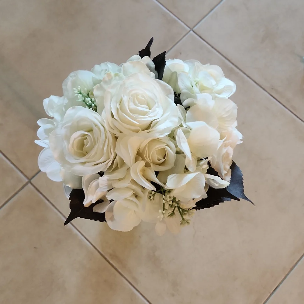Faux Rose Flower Bouquet